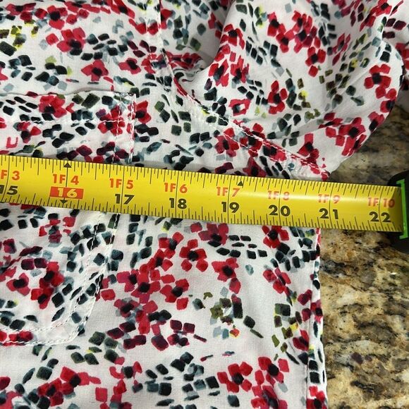 Beachlunchlounge Floral Print Viscose Long Sleeve Button Down Shirt Size M - Picture 6 of 8